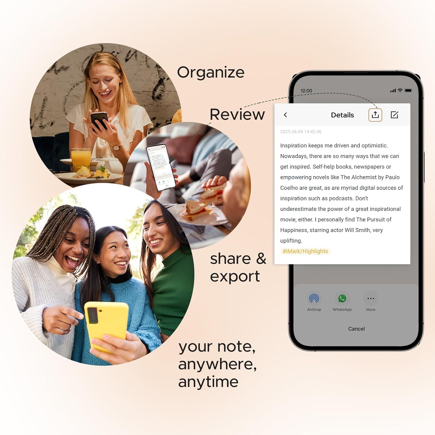 VYU iMark Digital Textmarker, Smart AI Scanner Pen, ChatGPT-4o Powered Scan, OCR Digital Scanning Device, AirDrop Export, für iOS/Android, Bestes Geschenk für Studenten & Buchliebhaber