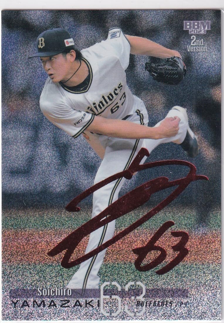 山崎颯一郎 BBM サイン Amazon.co.jp: 2023 BBM 2nd 山崎颯一郎 赤箔サインカード 25枚