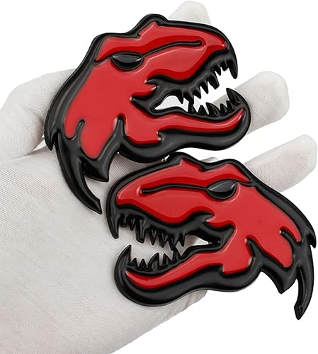 Miniatura 3 de Un par de emblema de metal de dinosaurio Redeye para Dodge RAM TRX 1500 2500 3500 Charger Challenger