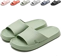 Anmerl Non-Slip Shower Shoes Men Women - Soft Lightweight Quick-Drying EVA Slides for Bathroom Pool Beach Home