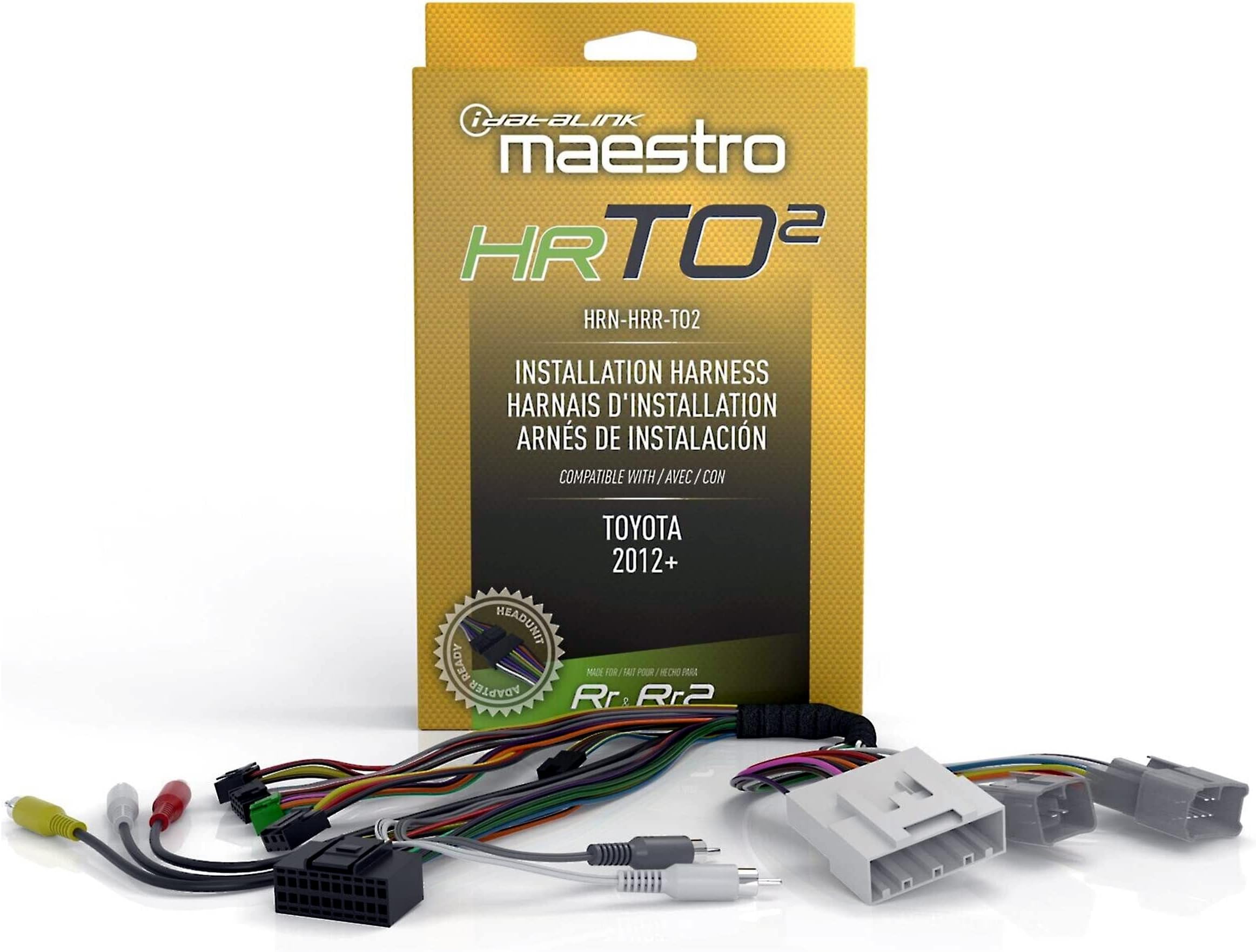 Maestro HRN-HRR-TO2 Plug and Play Radio Replacement Harness for Compatible Toyota 2012-2020 (ADS-MRR or ADS-MRR2 Module Required)