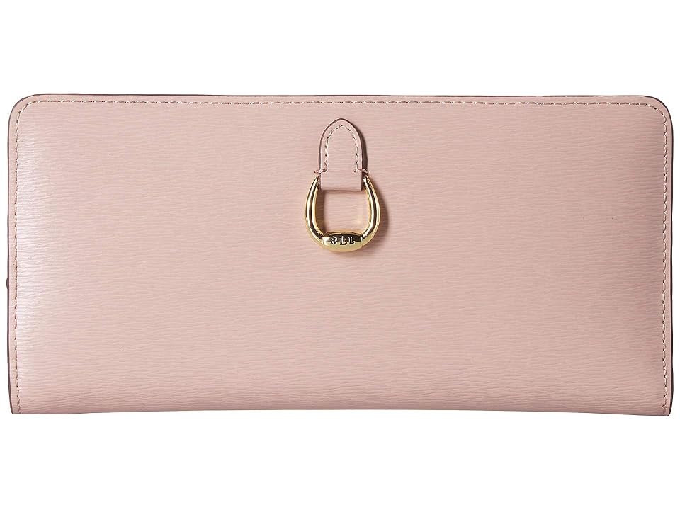 

LAUREN Ralph Lauren Snap Continental Wallet (Mellow Pink) Wallet Handbags, Tan