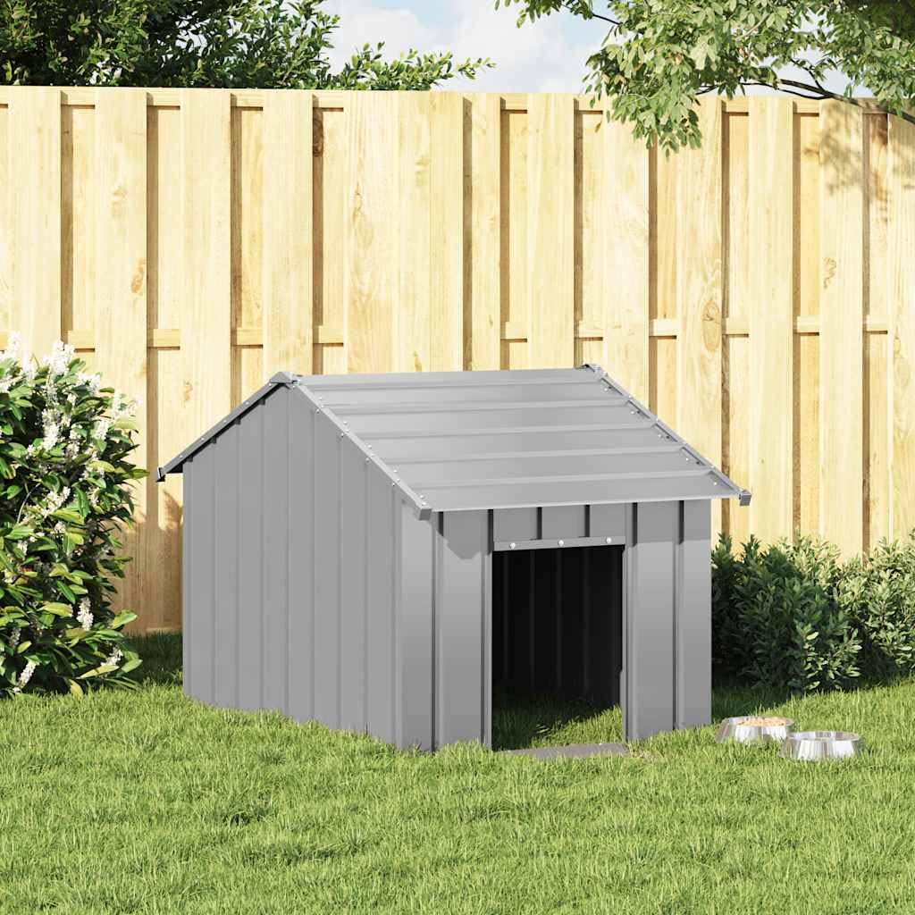 Brokky 4100916 Casetta per Cani con Tetto 83x130x85 cm Acciaio Zincato Recinto per Cani da Giardino,Gabbia per Conigli,Recinto per Animali Domestici,Gatti,Cuccioli,in Fili Metallici