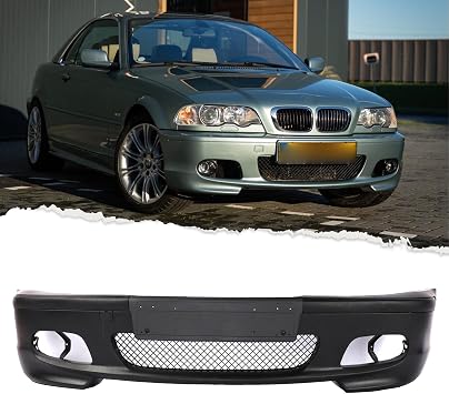 M-Tech Style Front Bumper Cover Kit Fit For 2001-2006 BMW E46 325Ci 330Ci & 2000 323Ci Modified Front Bumper With Grille Assembly Not Replacement Parts