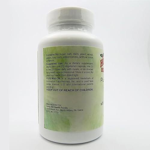 Miniatura 3 de Holly Hill Health Foods, PureWay-C 500 mg con 100 mg de bioflavonoides, tamponado, 120 cápsulas vegetarianas