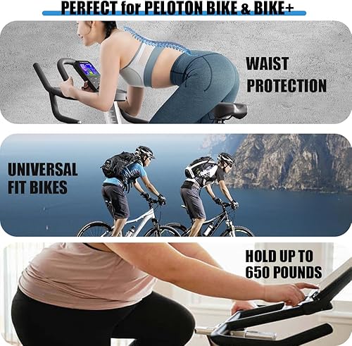 Miniatura 5 de Cómodo sillín de bicicleta de gel, ancho, acolchado de espuma viscoelástica, ajuste universal para hombres y mujeres, asiento de bicicleta