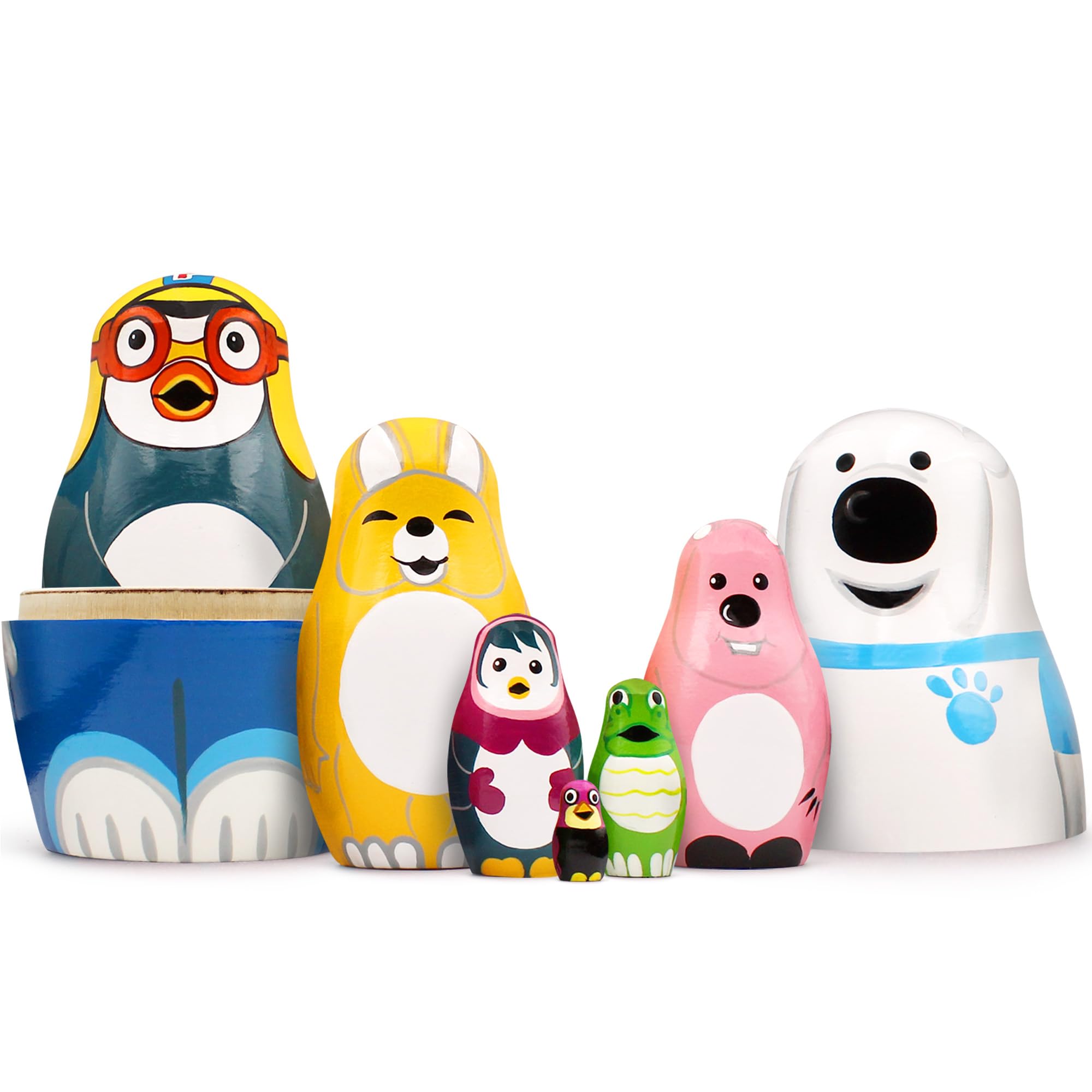 Amazon | ロシアの入れ子人形、漫画のキャラクター、ペンギンのポロロ