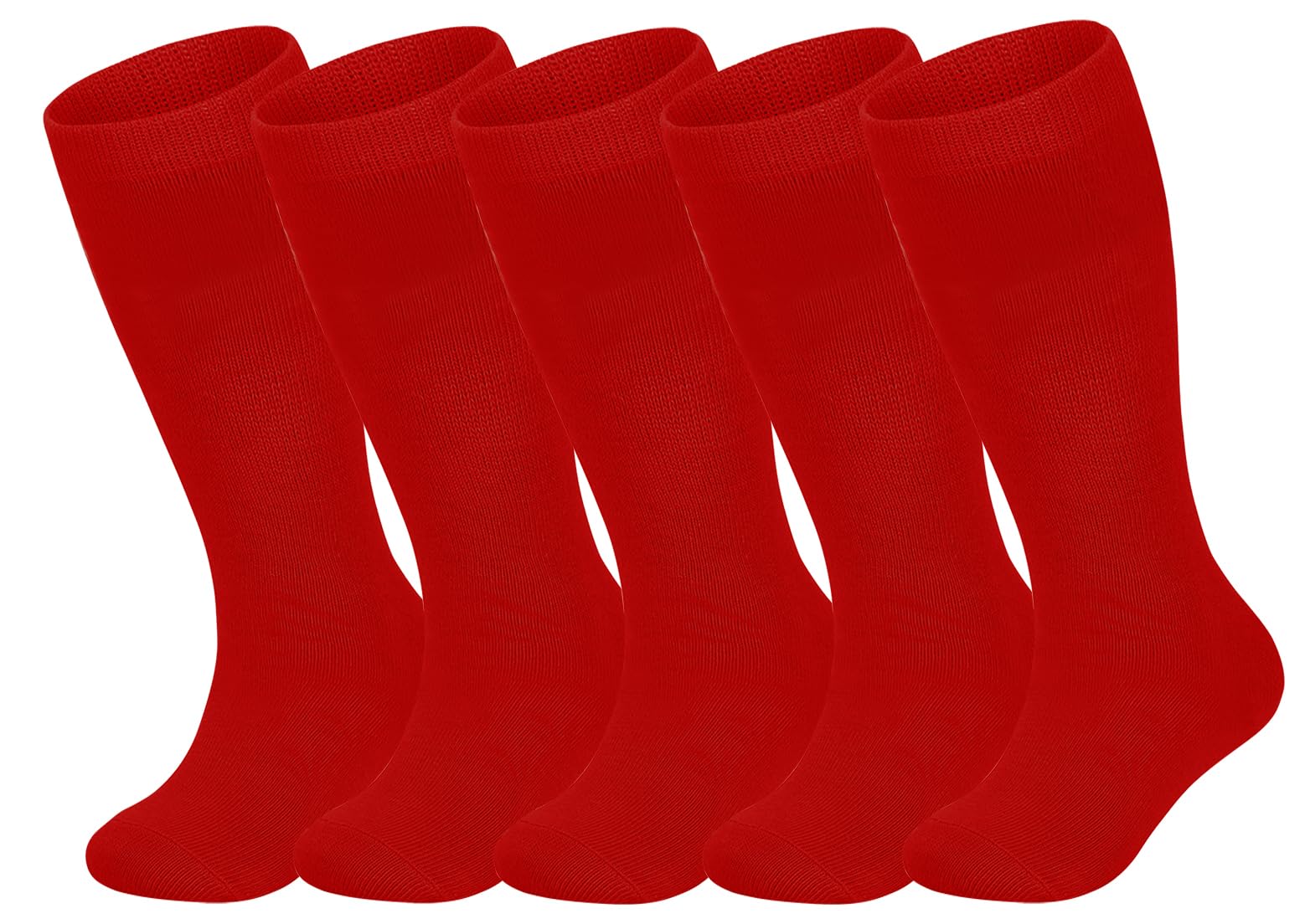 ENBAOHUI 5 Packs Toddler Soccer Socks Kids Tube Socks Girls Boys Soccer Socks Toddler Knee High Socks