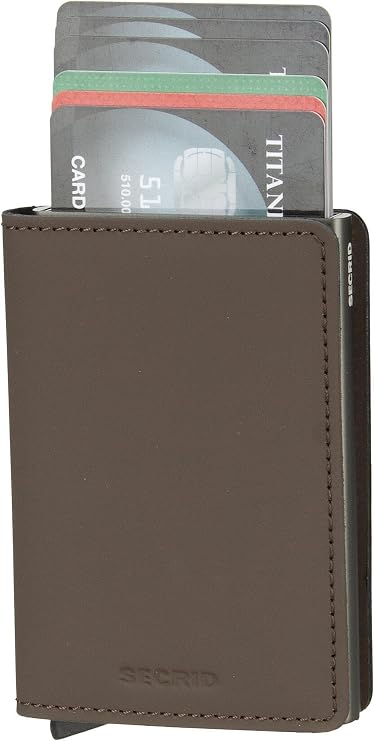 Secrid Wallet Slim Wallet Matte, Truffle, 10,2 x 6,8 x 1,6 cm, Classic