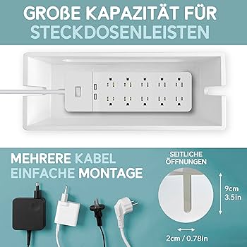 Amazon.com: NATURE SUPPLIES Set of 2, Wood Cable Management Boxes