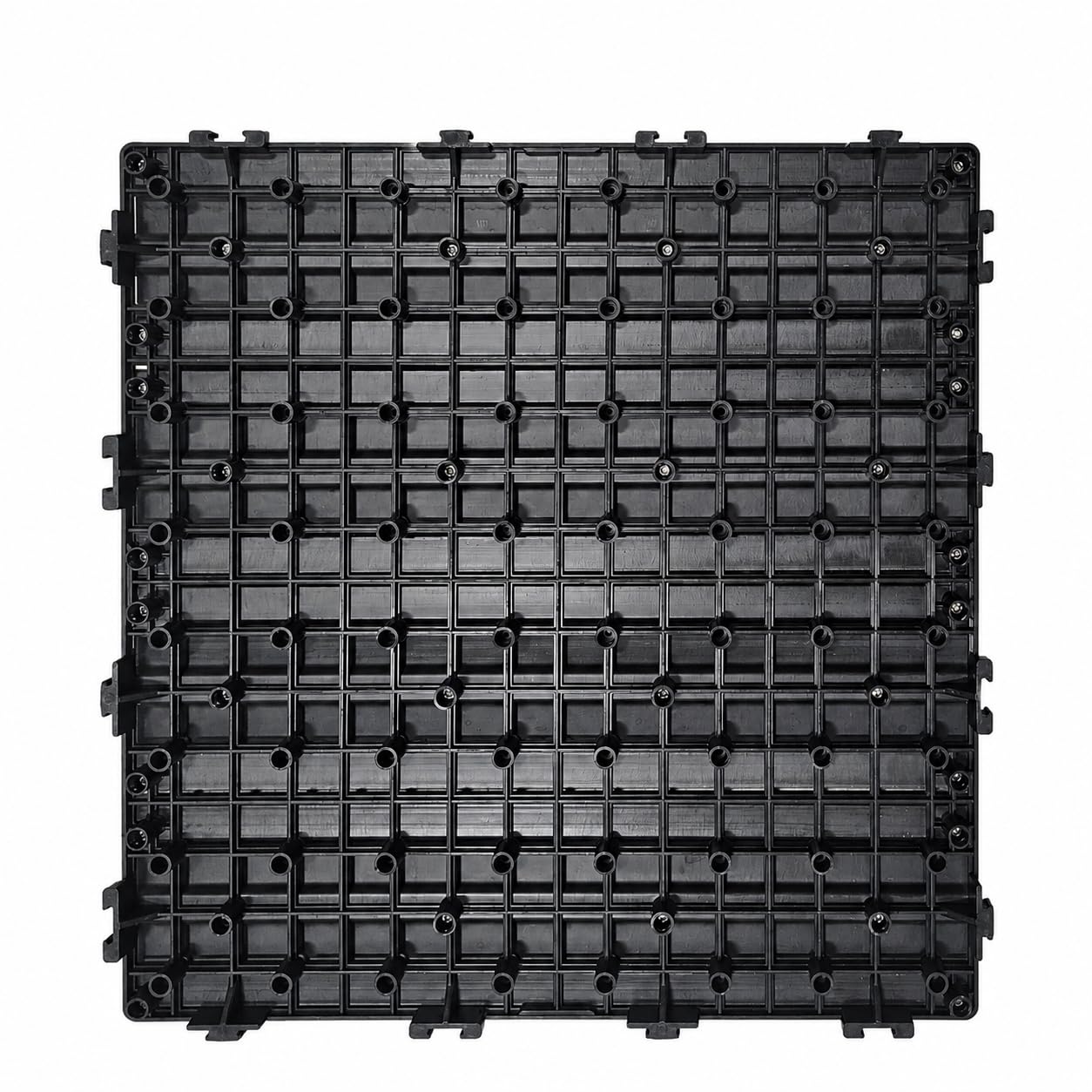 Piastrelle WPC a incastro per Terrazza, Balcone effetto legno (GRIGIO, 30X30 SET 9 PIASTRELLE)