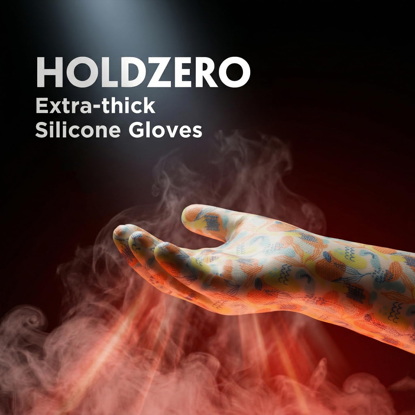 Guantes de silicona líquida de grado alimenticio, resistentes al calor, impermeables, transpirables, para hornear, cocinar, asar, graffiti, impresión artística grande