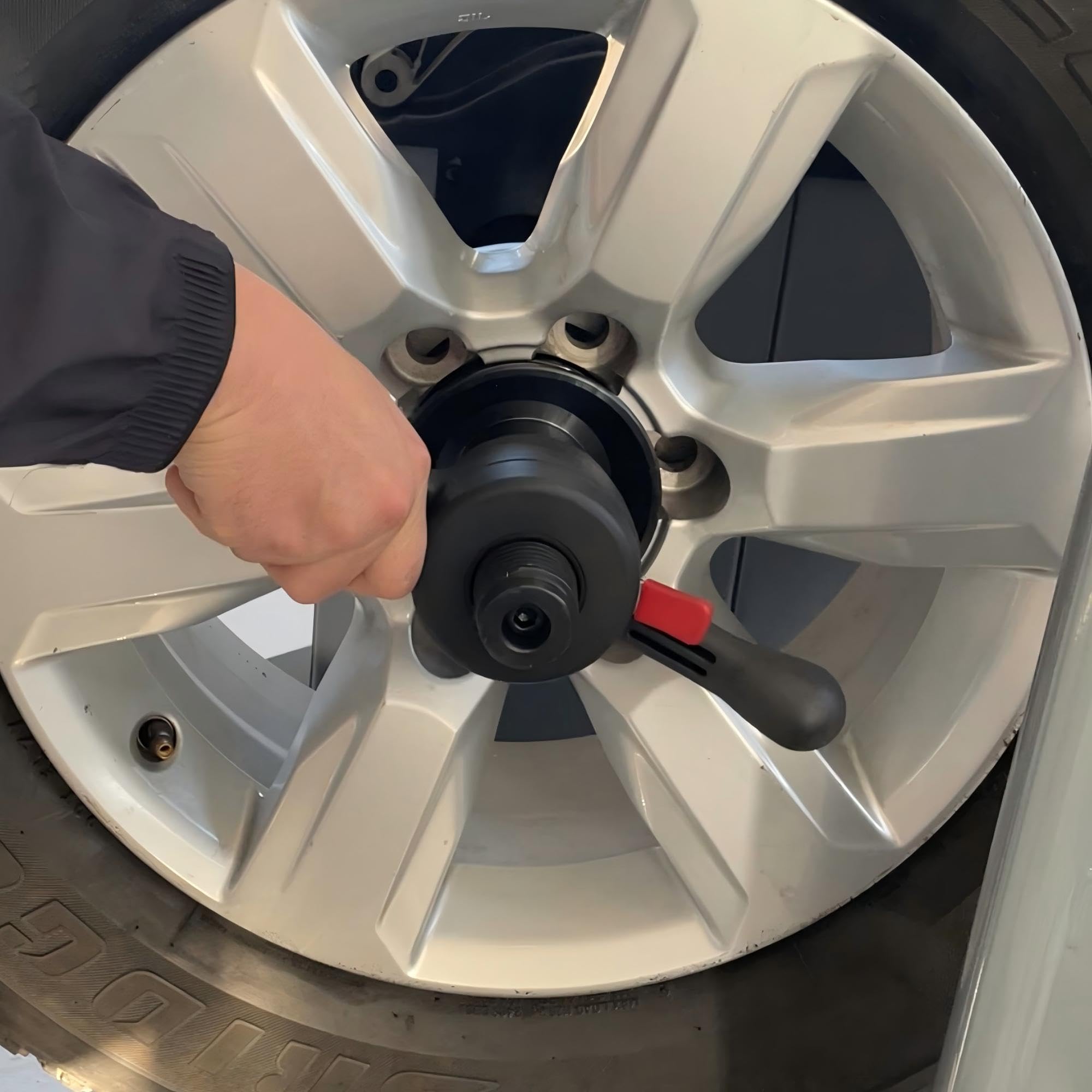 Cono balanceador de Ruedas (Eje de 36 mm) para máquina balanceadora de neumáticos, tamaño de 96 a 118 mm (3,74" a 4,72"), Accesorio para Taller de reparación de neumáticos