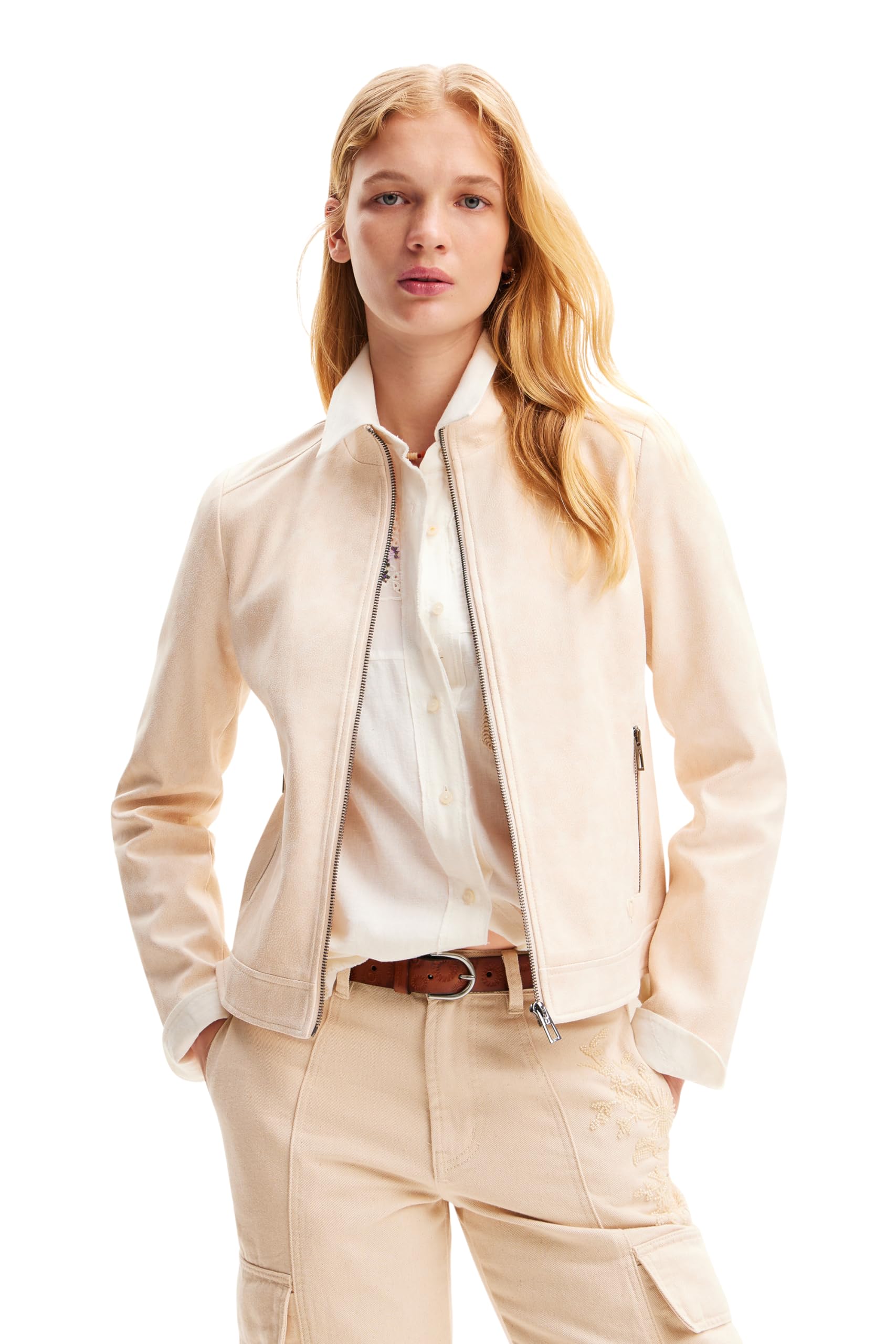 Desigual Damen Weiß Chaq_toronto, 1001 Crudo, M