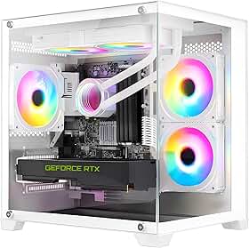 PC Gamer LUDIC by BluePC - AMD Ryzen 5 5500, Geforce RTX 4060 8GB, 16GB RAM, SSD 512GB M.2 NVMe, Watercooler, Fonte 600W 80 Plus - PGBP-1055LUD