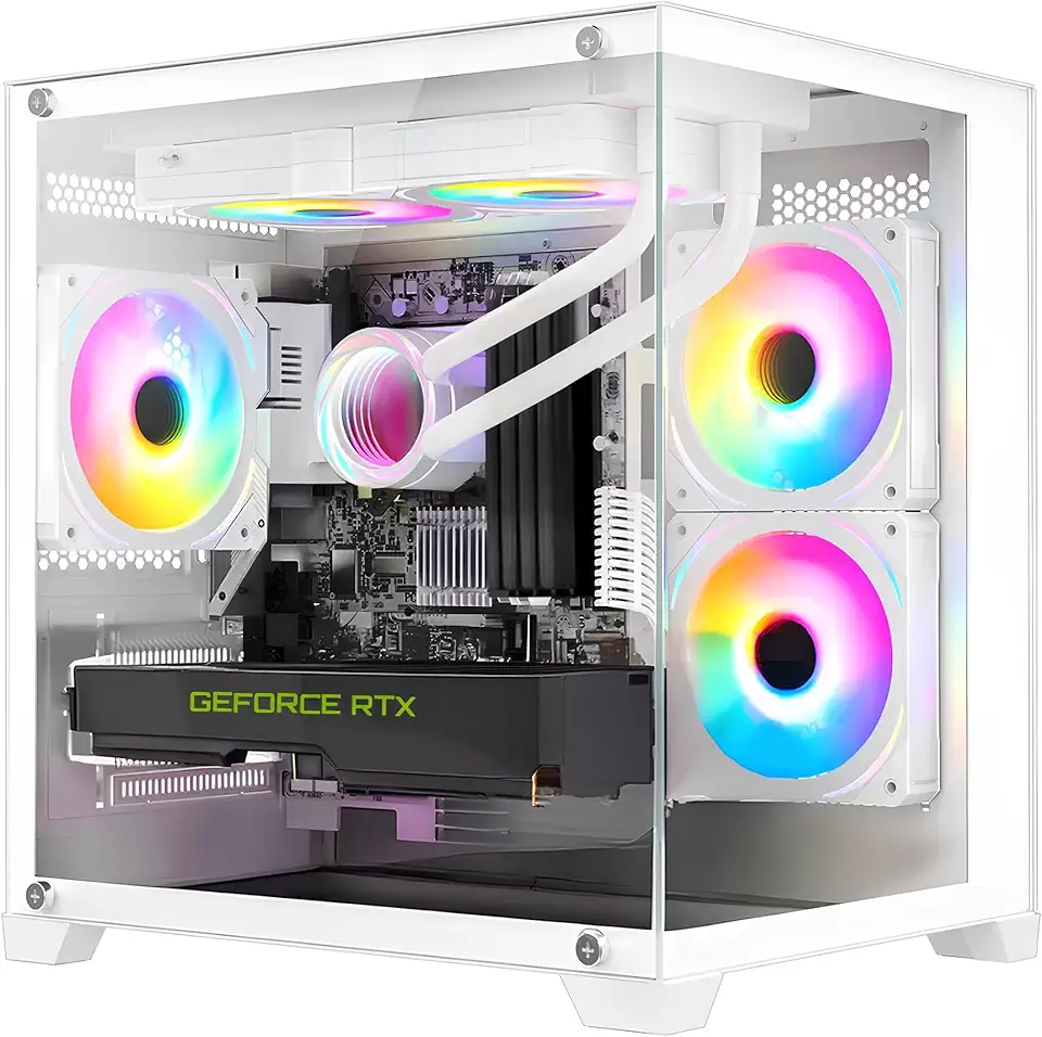 PC Gamer LUDIC by BluePC - AMD Ryzen 5 5500, Geforce RTX 4060 8GB, 16GB RAM, SSD 512GB M.2 NVMe, Watercooler, Fonte 600W 80 Plus - PGBP-1055LUD