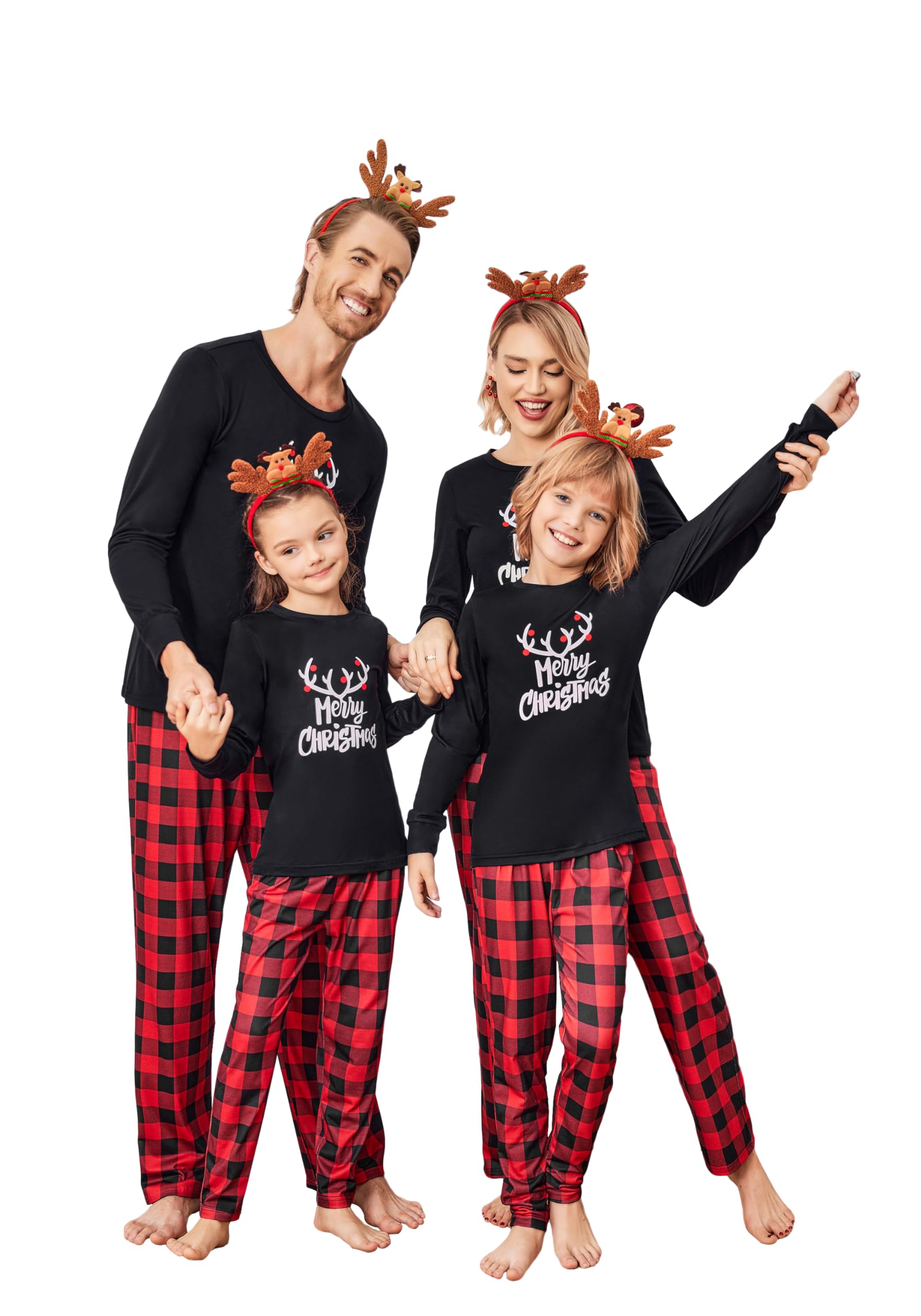 EkouaerCouples Matching Pajamas Silk Long Sleeve Sleepwear Satin Soft Button Down Loungewear Pjs Set S-XXL