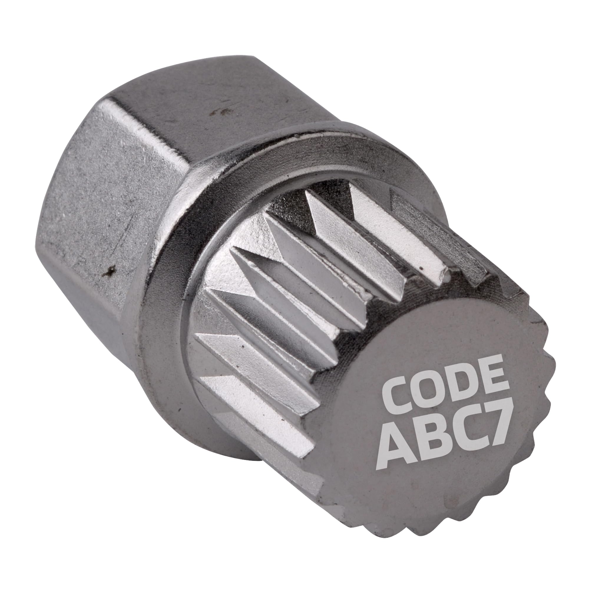 SW-Stahl 02382L-20 Adapter ABC7 - Zabezpieczenie i Blokada Felg VW | Nasadka do kół z wysokiej jakości stali chromowo-wanadowej, klucz zapasowy do zamków felg aluminiowych w pojazdach do 2012 r.