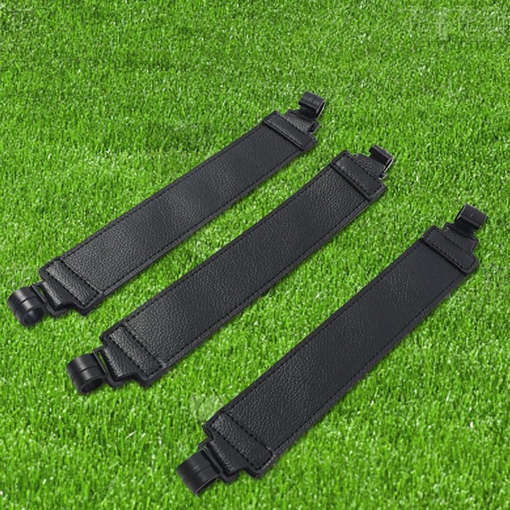 Bag Leg Strap, Adjustable Stand Bag Tether & Bag Leg for Stand Bags, PU Bag Accessory Leg Lock Fixation Holder, Black