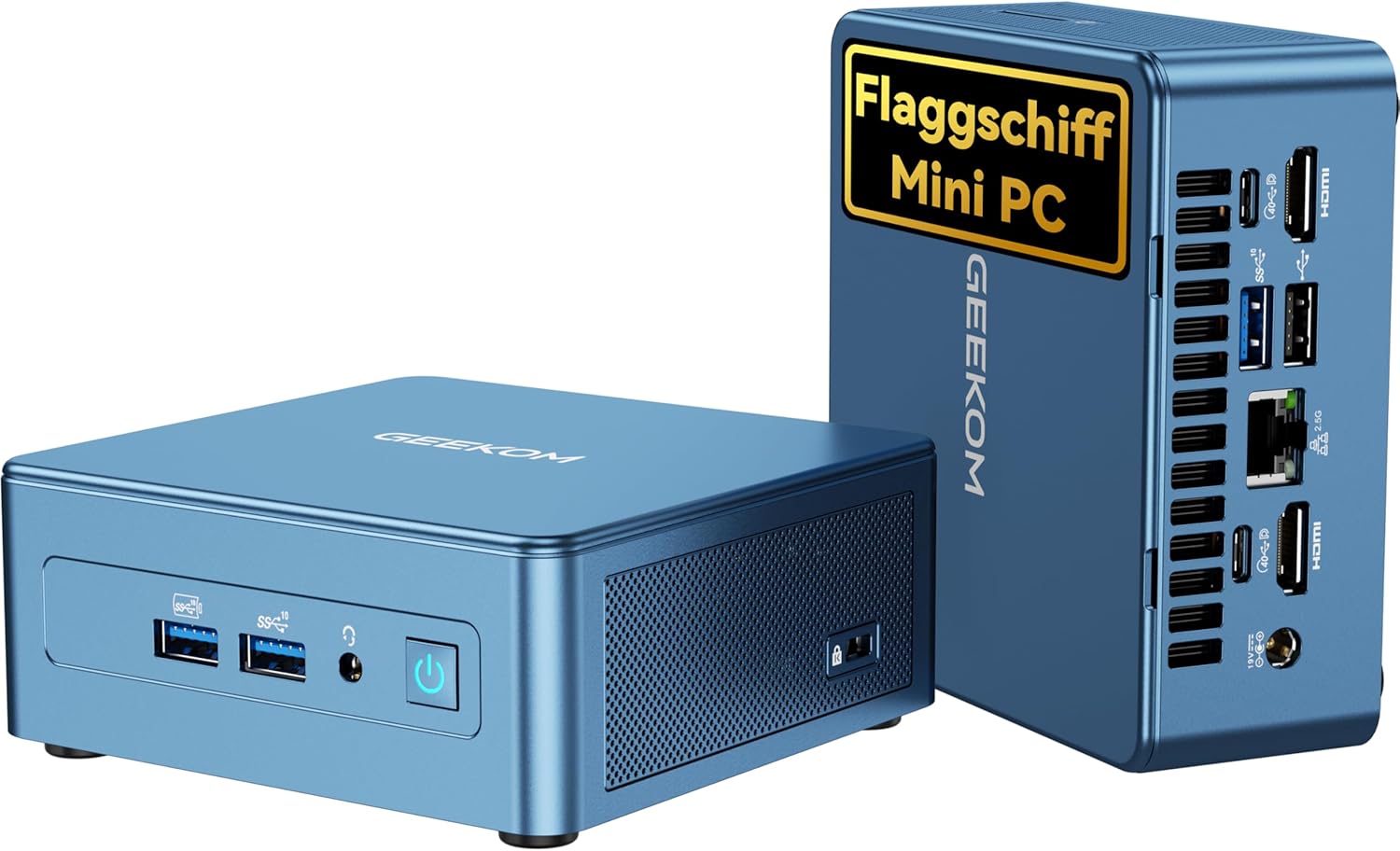 GEEKOM IT12 2025 Edition Mini PC mit Intel i7-1280P (14C/20T, bis zu 4.8GHz), 32GB DDR4 RAM 1TB SSD Mini PC Windows 11 Pro mit SD-Kartenleser|Wi-Fi 6E|Bluetooth 5.2|2*USB4|8K für Home&Office&Busiess