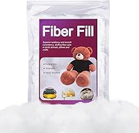 BUTUZE 150g/5.29oz Premium Polyester Fiber Fill Stuffing - Fluffy White Polyfill for Stuffed Animals, Crafts, Pillows & DIY