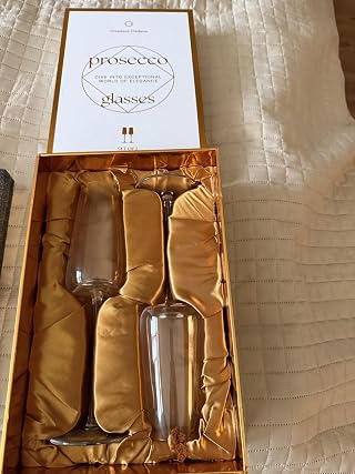 Customer photo of Crystal Prosecco & Champagne Glasses, from EvaPrimeTech's 5-star review