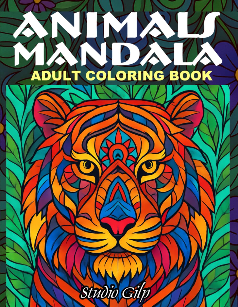 Animals Mandala Adult Coloring Book: 50 Hand-Drawn Designs (No AI) for Relaxation and stress relief (Adult coloring book for relaxation)
