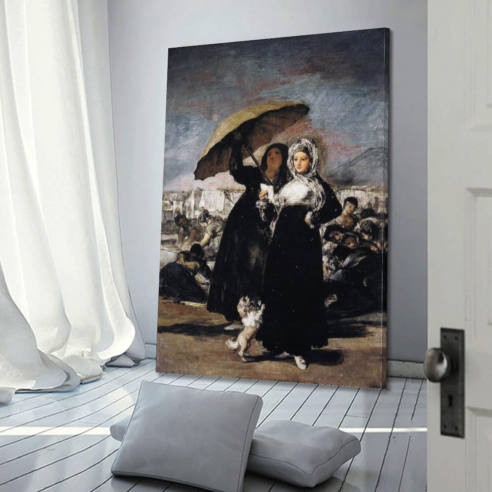 Francisco De Goya - Póster decorativo de las mujeres jóvenes, lienzo decorativo para pared, sala de estar, dormitorio, pintura de 60 x 90 cm