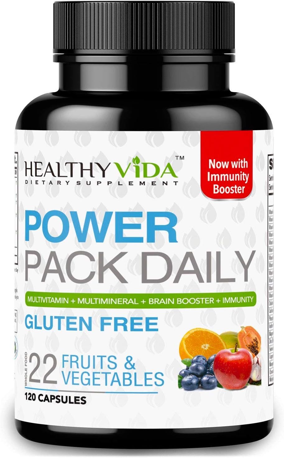 Power Pack Daily Multi Vitamin, Multi Mineral and Nootropic for Women and Mens Health