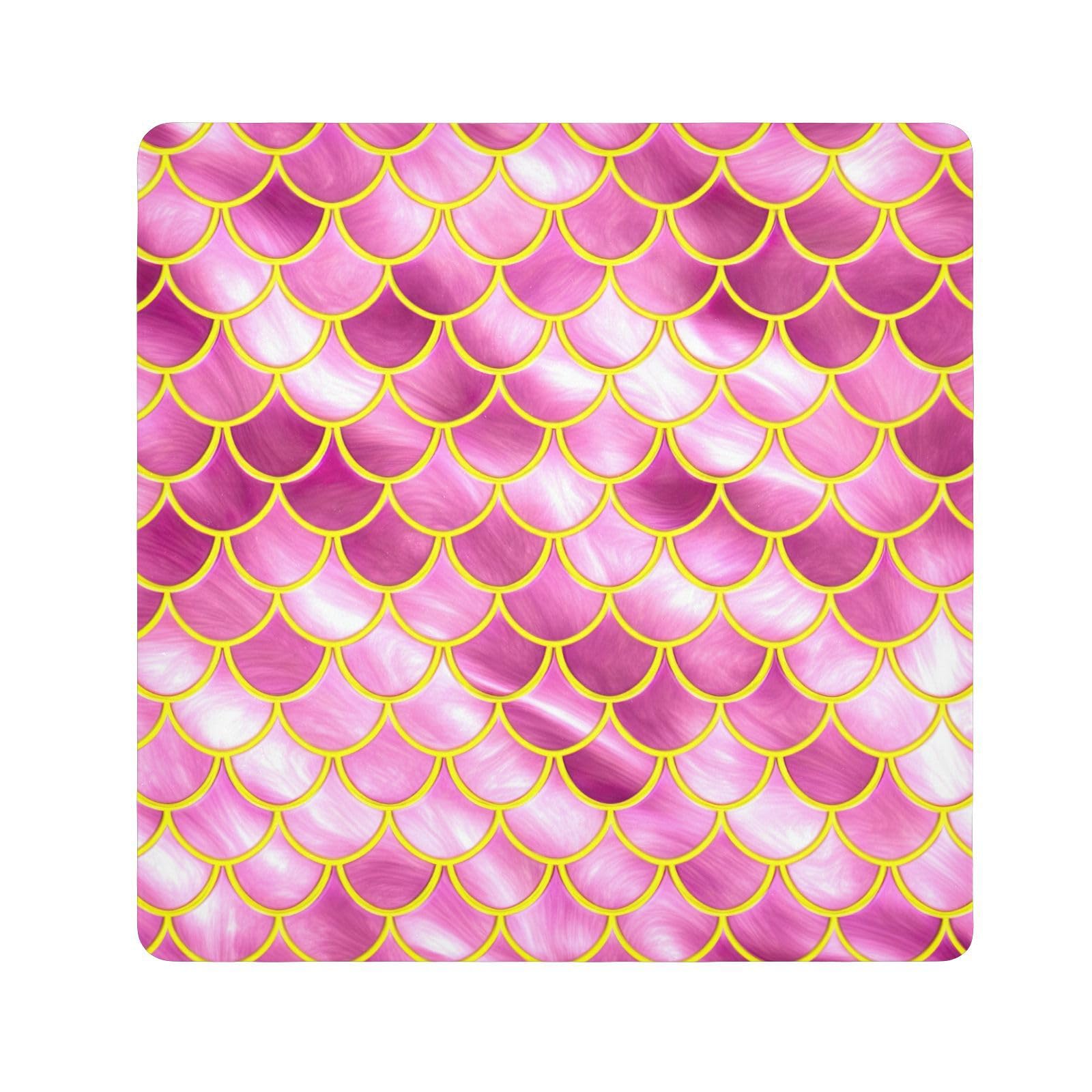 ODAWA Gold Mermaid Scales Self-Adhesive Cloths 13.8X13.8 Inch Protective Camera Wrapper Magic Self-Adhesive Cloths for Camera, Lens, Laptop