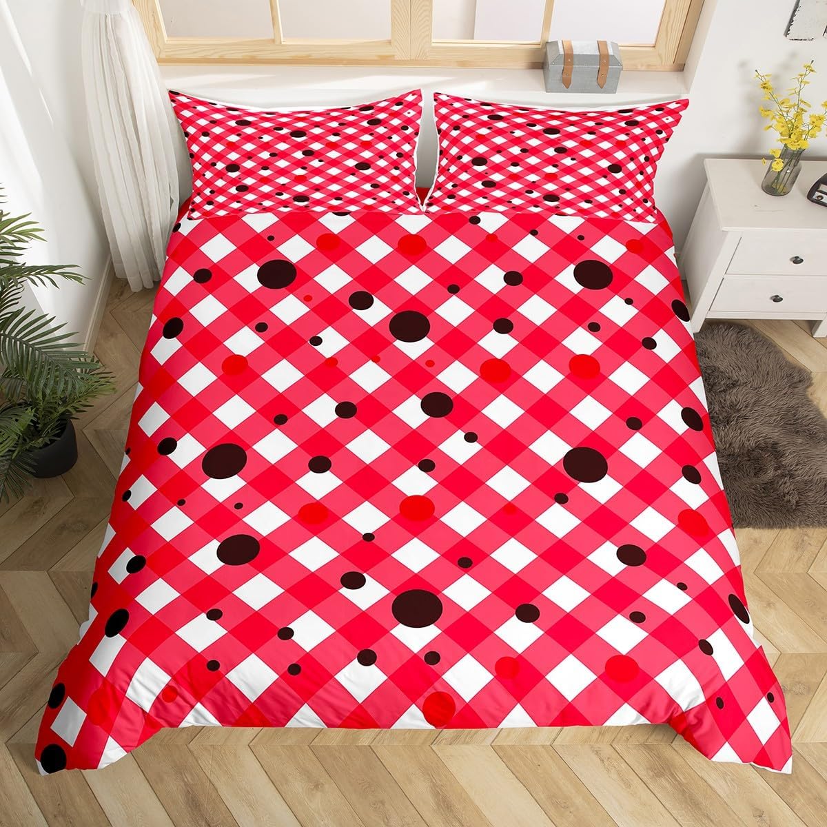 Cute Girl American Duvet Cover Twin for Kids Girls Teens,Watercolor Starry Sky 2 Pieces Duvet Cover,Cute Bowknots Princess Style Soft Comforter Cover (Not Comforter),Romantic Purple Quilt Cover