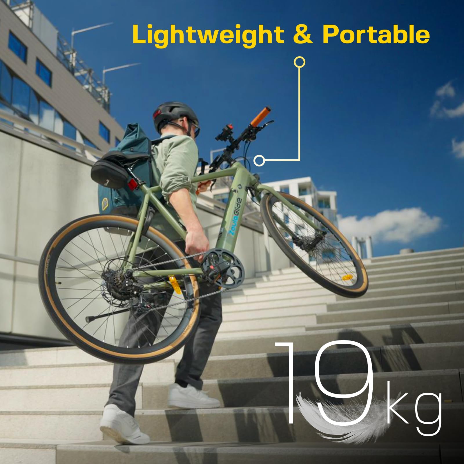 28" Vélo Électrique, Vélo de Ville Électrique, Autonomie 128 km, Cadre en Aluminium de 19 kg, Batterie Amovible, Freins à Disque Hydrauliques, Affichage TFT, 7 Vitesses