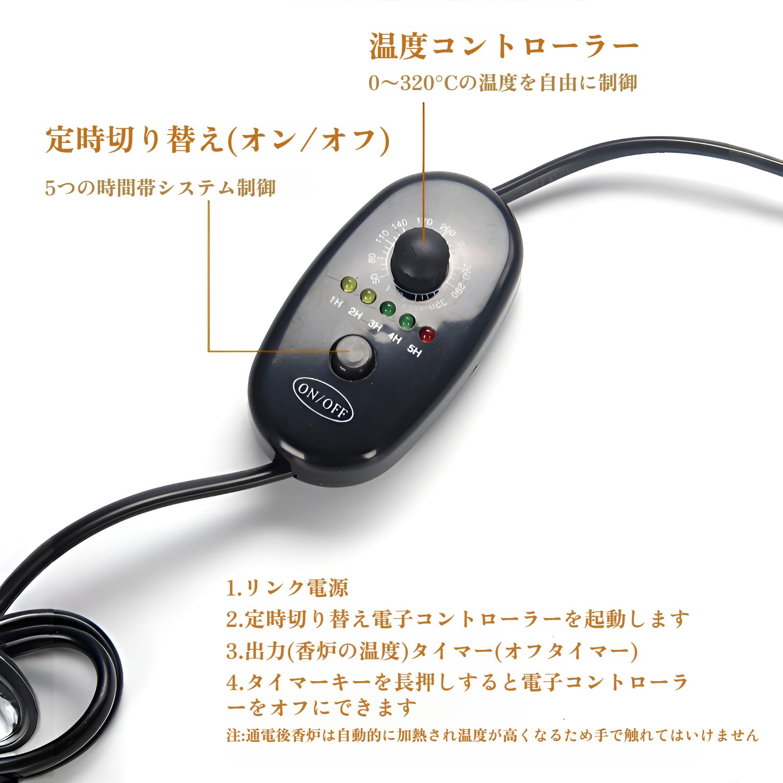 Amazon.co.jp: [Caividom]電気アロマポット 電子アロマセラピー炉 香