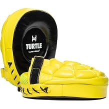 HIT N Move Turtle Boxing Mitts | Indented Punching Pads | Sparring Gear for Boxing, MMA, Kickboxing, Muay Thai, Martial Arts Training Equipment, Genuine Leather, High-Performance Focus Mitts