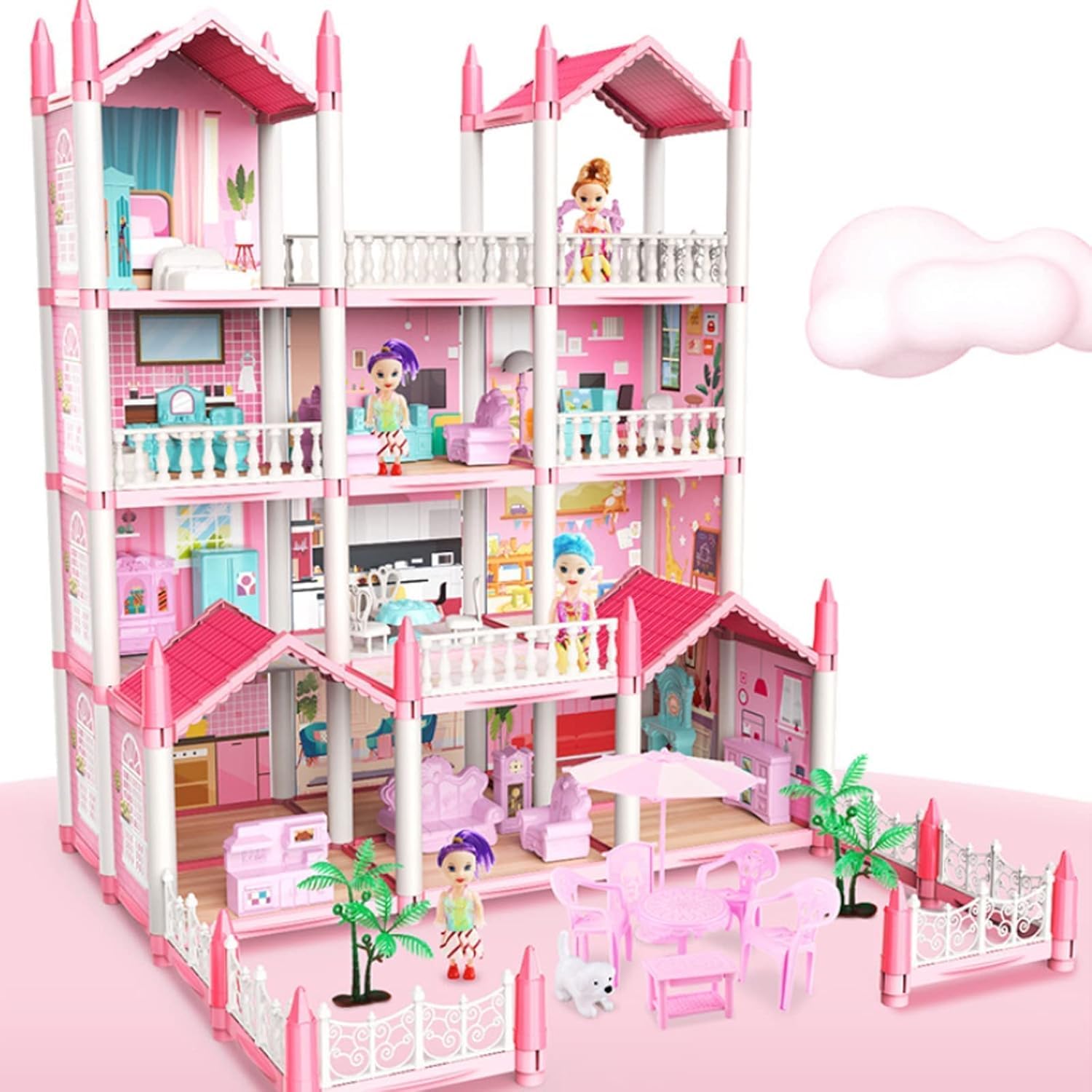 Buy HISAKAT Dream Palace Doll House | Play Set | Girls Doll House