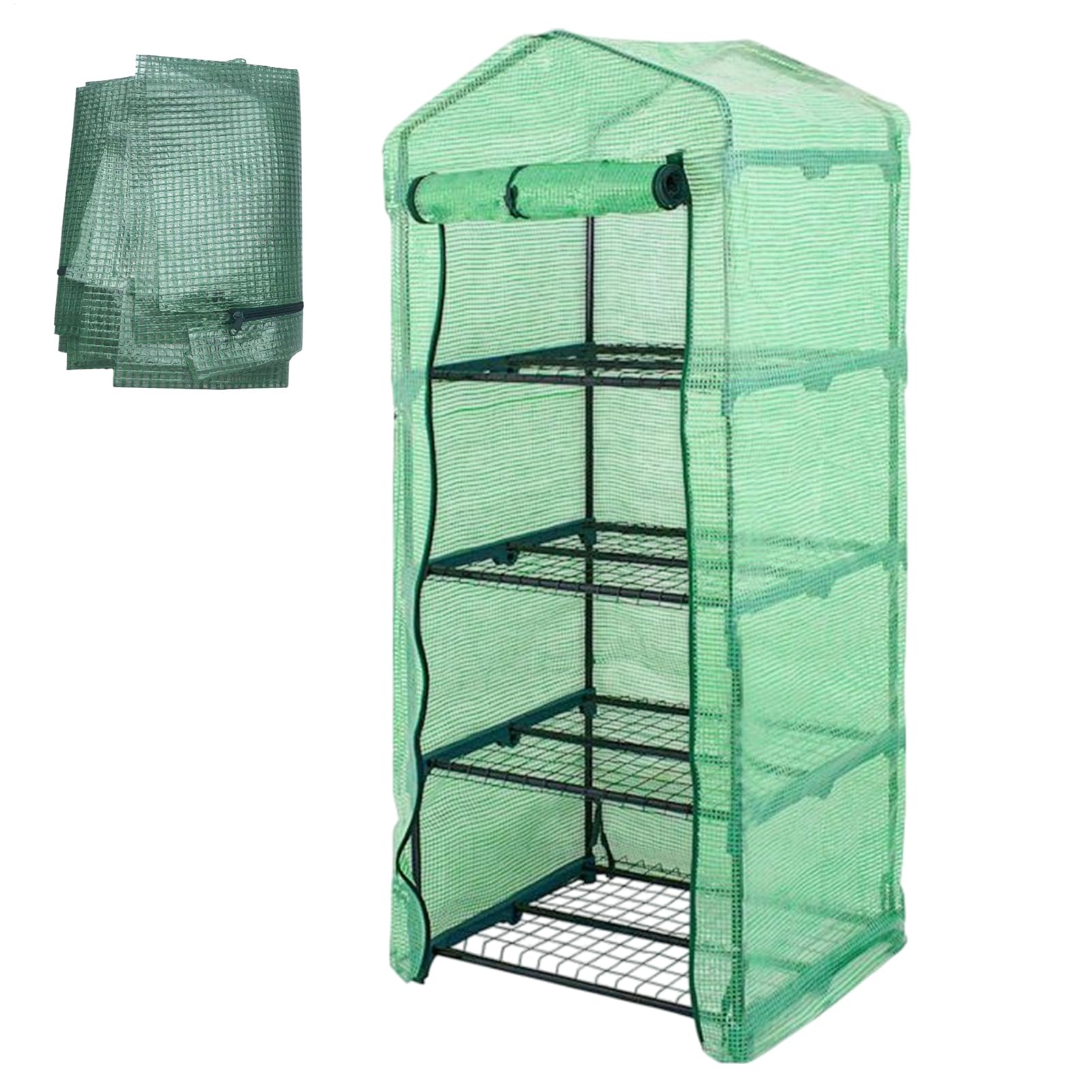 Housse de serre en PVC transparent de rechange pour jardin et cour arrière
