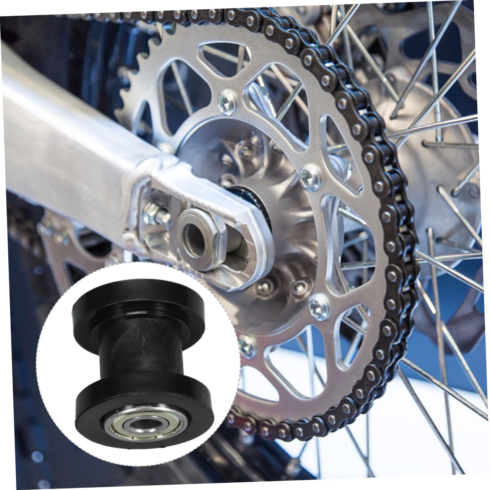 Alipis 5 Series Accesorios Para Motos Cadena De Motocicletas Rodillo Guía De Cadena Rueda De Rodillos De Cadena Rueda De Cadena De Motocicleta Cadena Guía Negro El Plastico 2 Piezas X 5