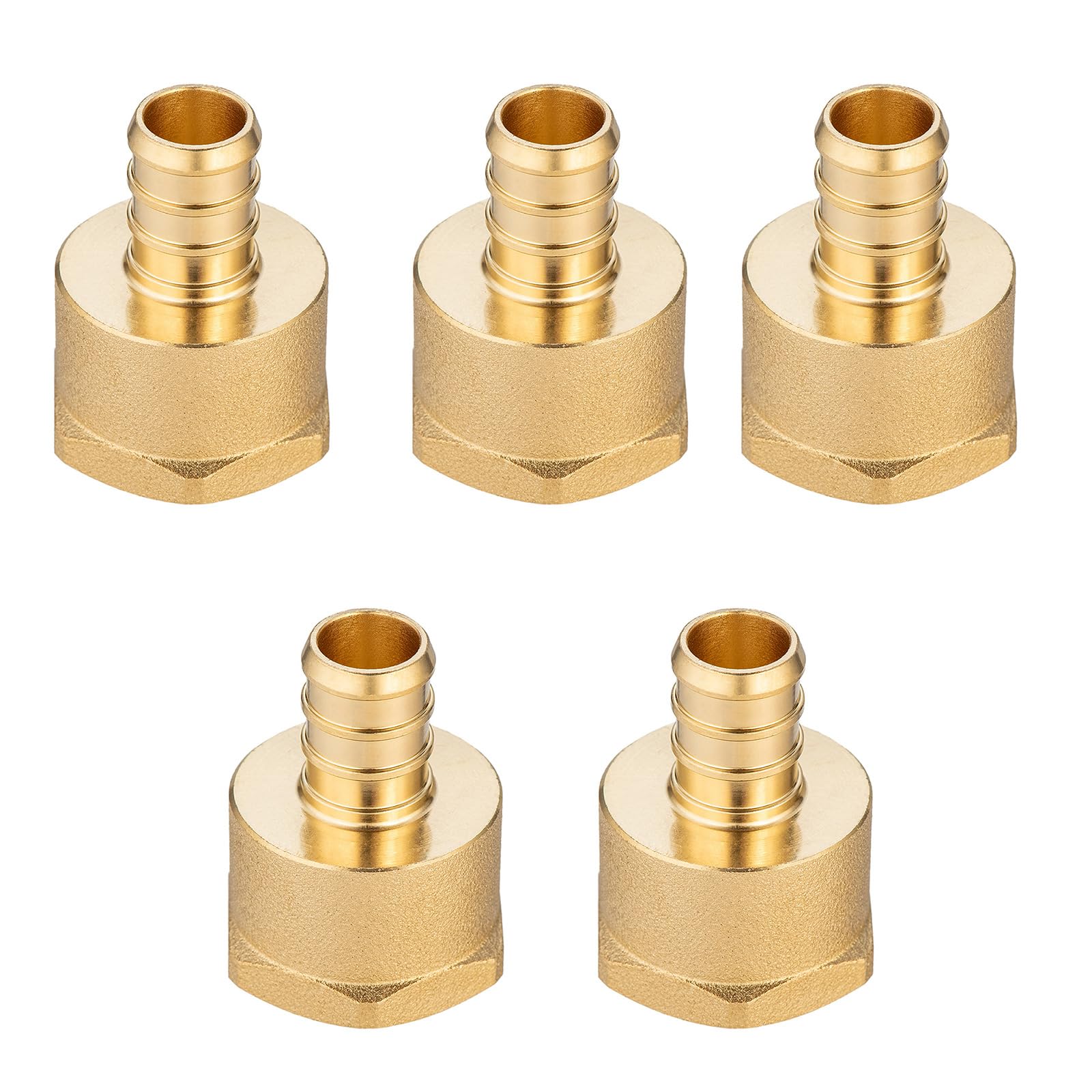 Tsophreniq 5Pcs Strong Easy B Fitting 1 / 2Inch Thread Pipe Joint Erosion Resistant Pipe Connector For Plumbing Water Supply B Thread Connector