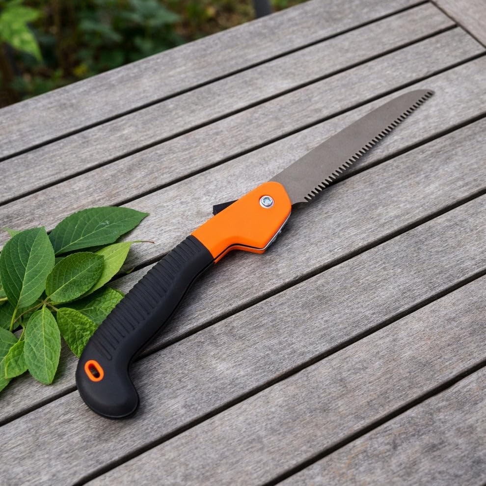 Image of Oblivion Garden Pruning Saw - Tree Pruner with Pole Slot, Lightweight Hand Tool for Branch Cutting, Durable Sharp Blades for Gardening, Wood Cutting, and Heavy-Duty Shearing (40 Cm)