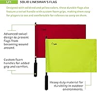 Vista 2 de Champion Sports Bandera oficial de linesman's - Juego de 2 con funda de transporte