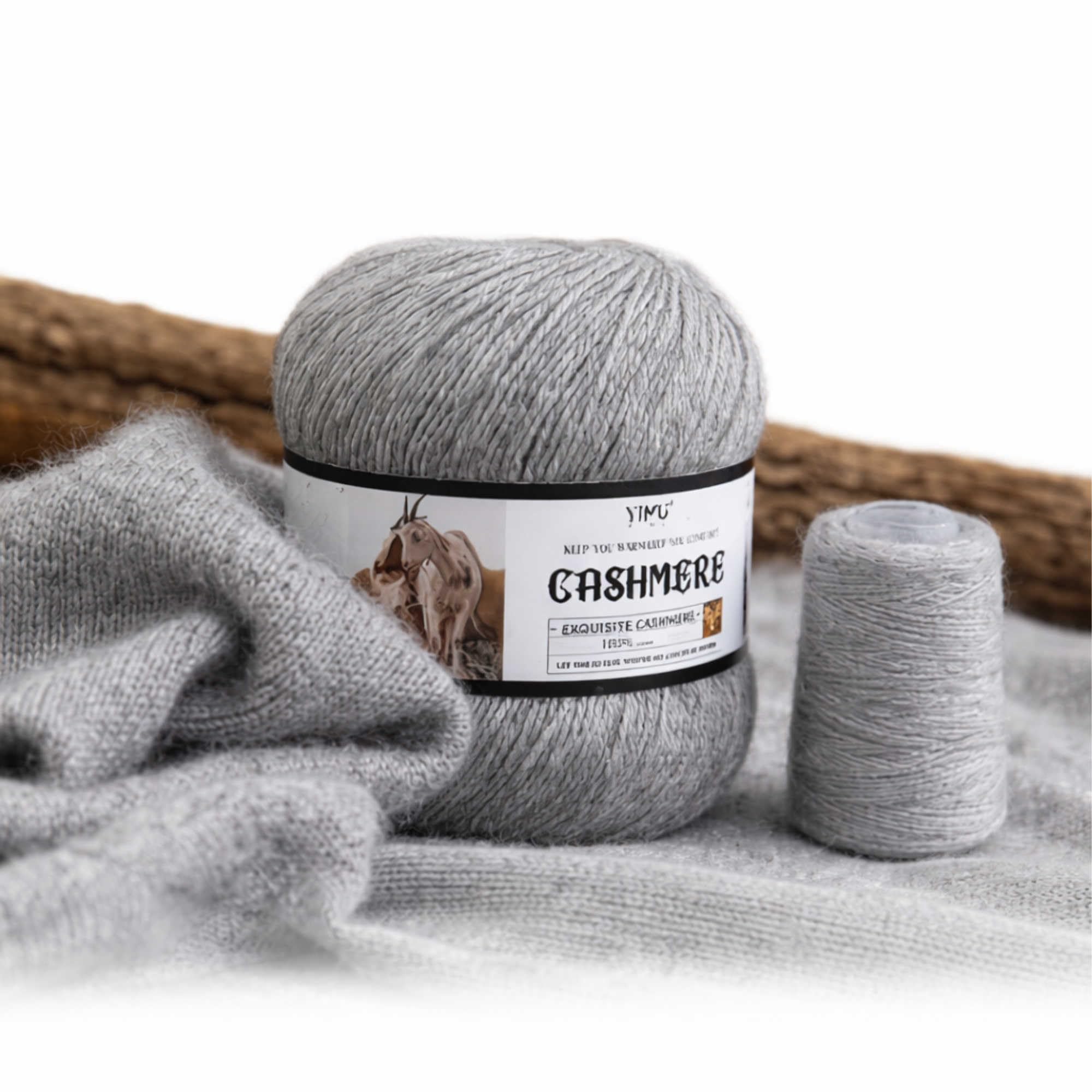 100% Kaschmirgarn mittelkamel - Ultraweich & Warmes Luxus-Wollgarn zum Stricken Häkeln - 1 Set = 6 Knäuel = 300g - 100% - handgemachte Pullover, Schals, Mützen, Handschuhe Winterkleidung