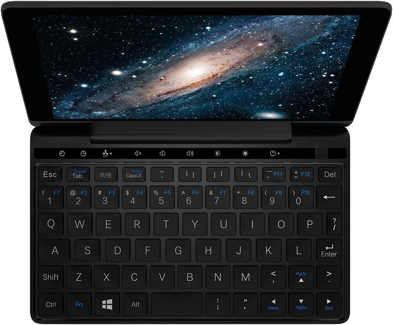 GPD Pocket 2 - Celeron Amber Black - Mini Windows 10 Portable Laptop with Touchscreen - with Celeron® Processor 3965Y ; UHD Graphics 615 ; 4GB RAM ; 256GB Storage ; 7" Touchscreen ; UMPC