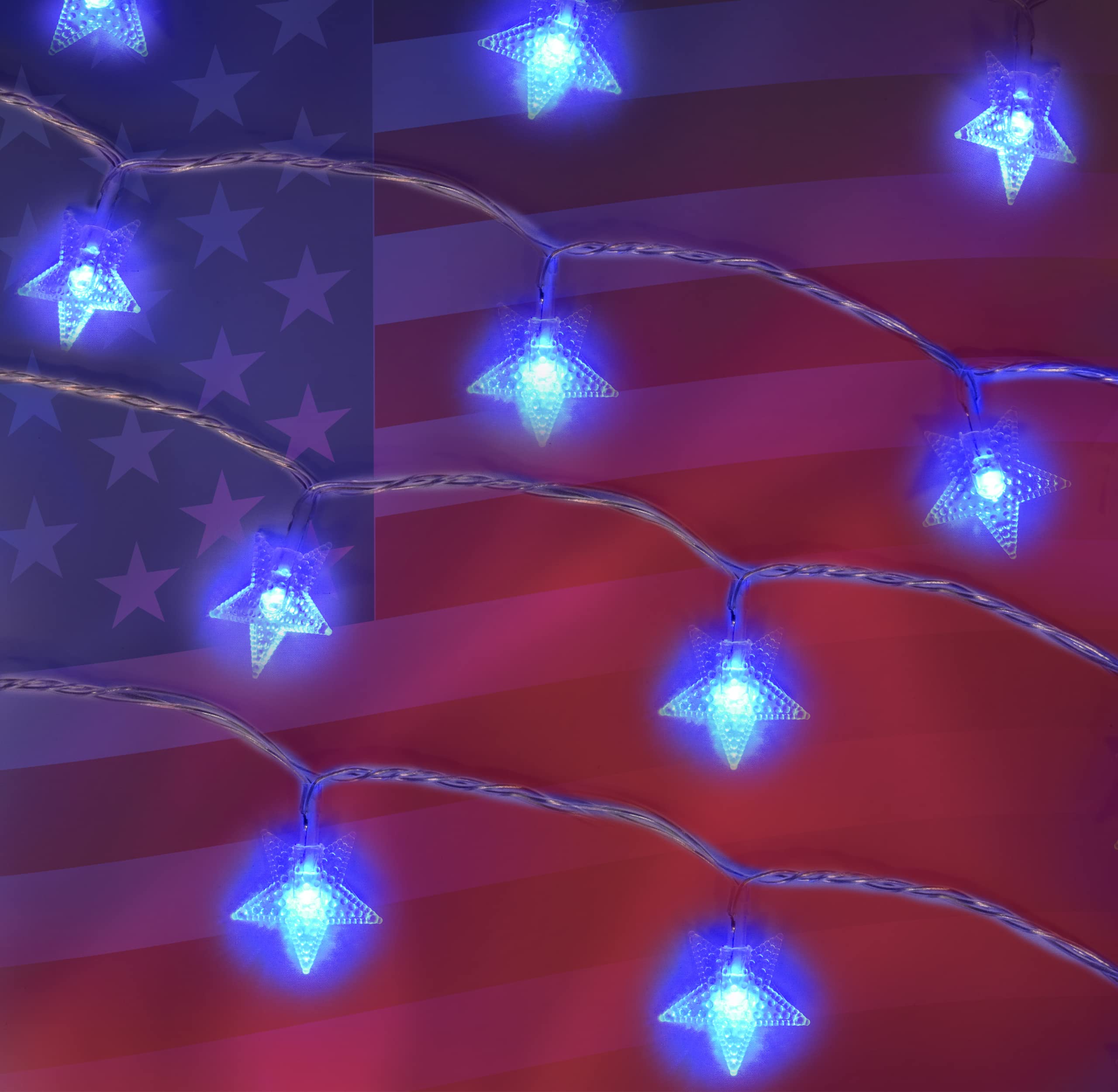 Amazon.co.jp: パトリオティックブルー 100 LED スターストリング