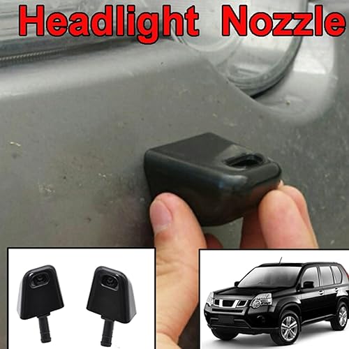 Miniatura 3 de Lavadora de faros delanteros para Nissan X-Trail Xtrail 2 T31 2007-2013, 1 juego de boquilla de chorro para lavadora de faros delanteros de