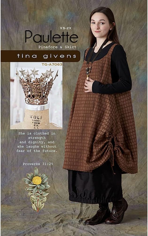 TINA GIVENS "PAULETTE PINAFORE & SKIRT" Sewing Pattern