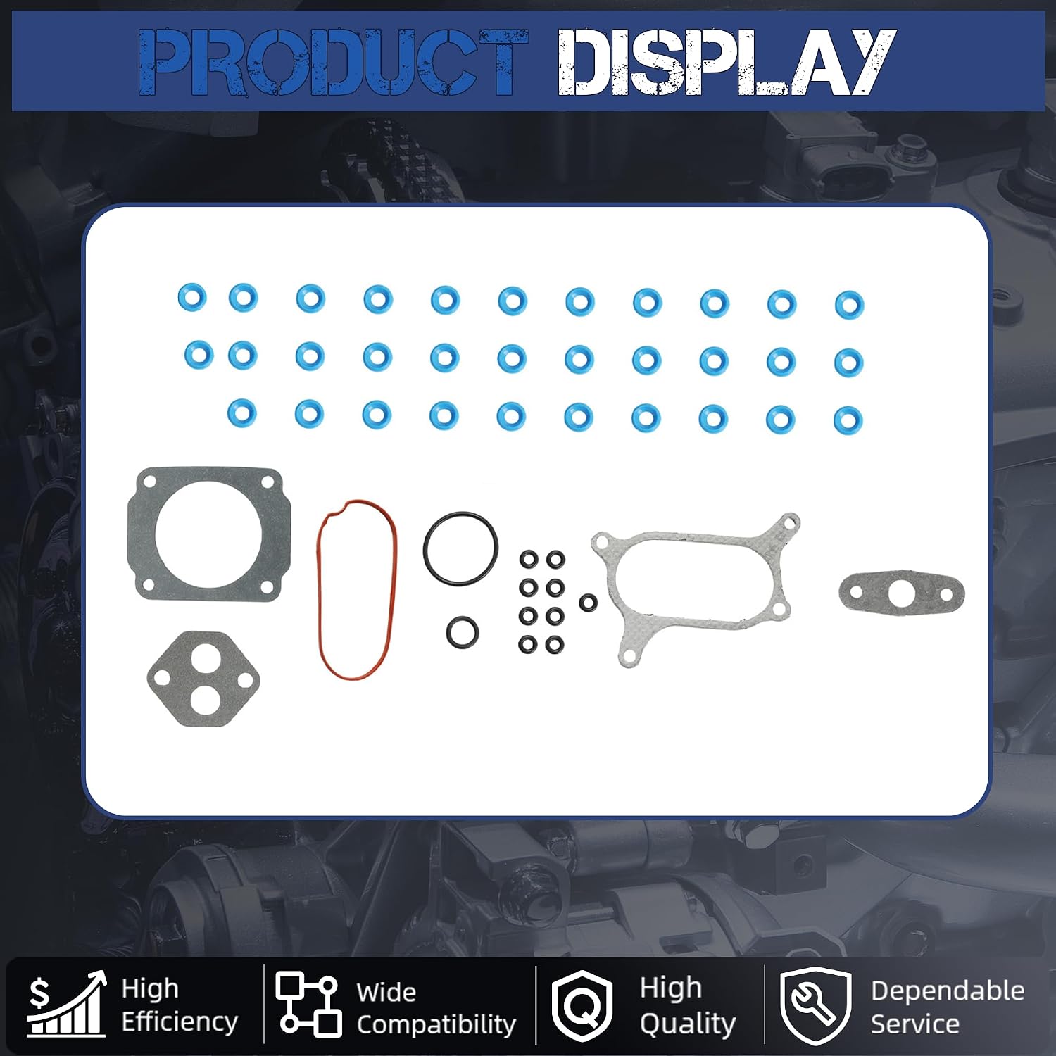 HS9790PT15 5.4 Engine Head Gasket Set with Bolts ES72798 Fit For Ford F150 F250 F350 Expedition Excursion E150 E250 E350 Club Wagon E450 Econoline Super Duty Stripped 5.4L 2V 2000-2004