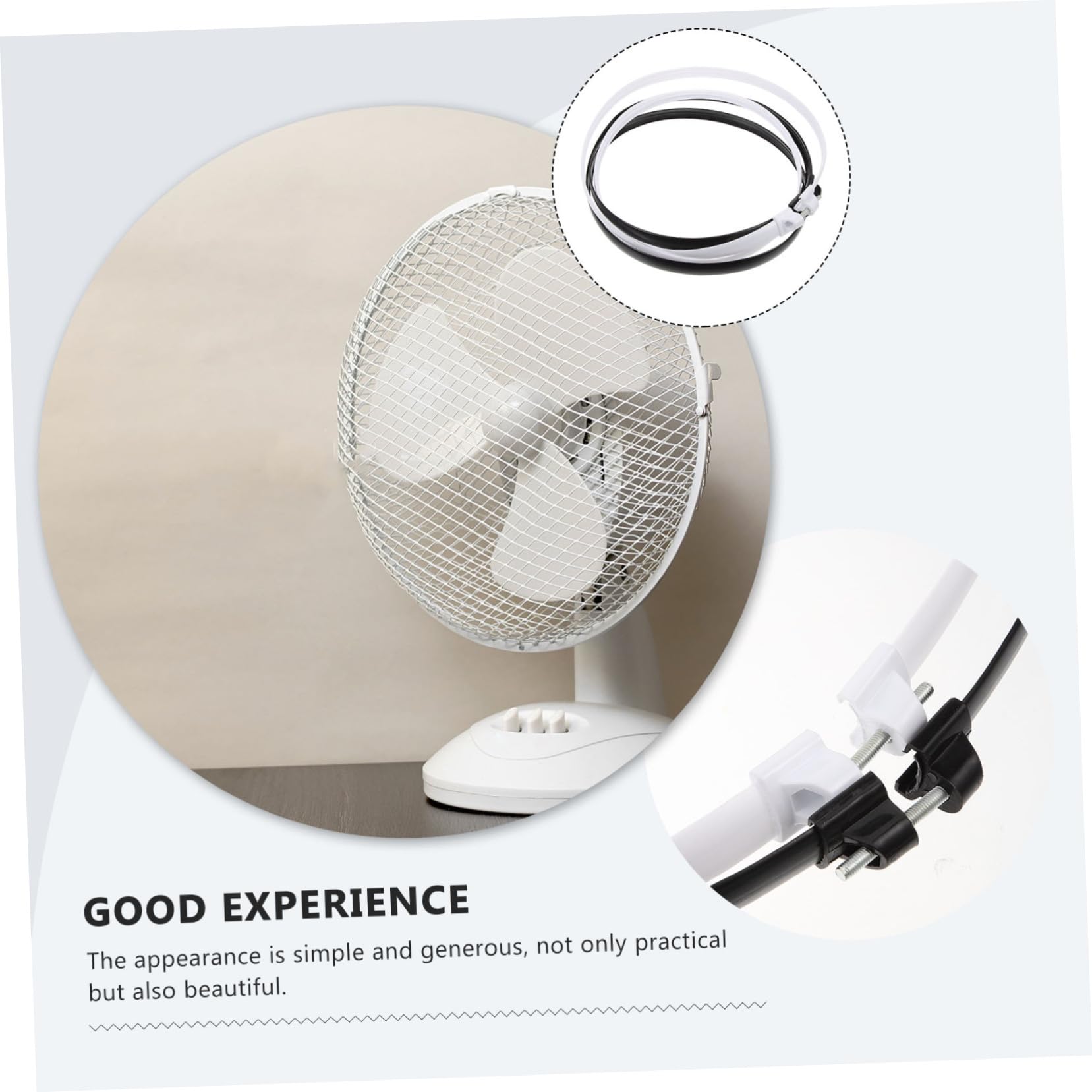 2 aros de repuesto para ventilador de pedestal de 16 pulgadas, anillos de retención de rejilla de plástico para ventiladores de mesa y de pie, piezas de ventilador de fácil instalación 7