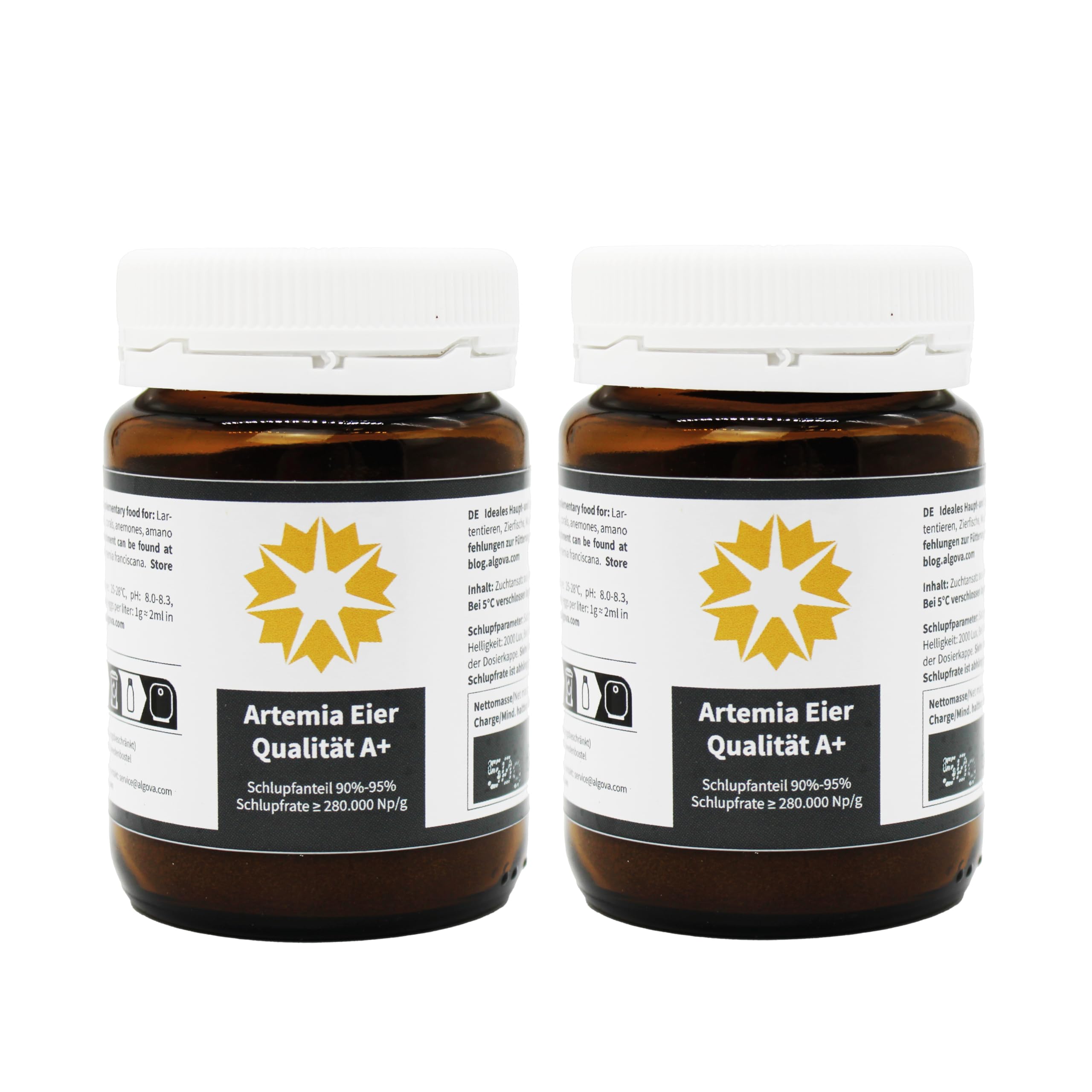 Artemia jajka 100 g | jakość A+ z 95% wskaźnikiem wylęgu | pierwotne kraby | żywa karma do hodowli ryb ozdobnych | do Diskus, pielęgnic, gupików, molly, axolotl i krewetek