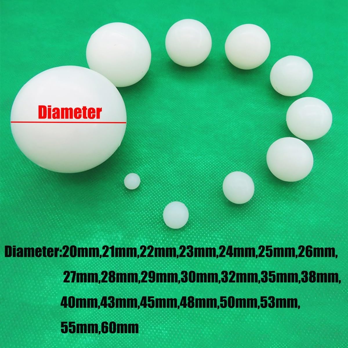 Kulki gumowe. Universal Replacement Balls for Machinery Pump Valve and Screening Equipment(53mm 2pcs)