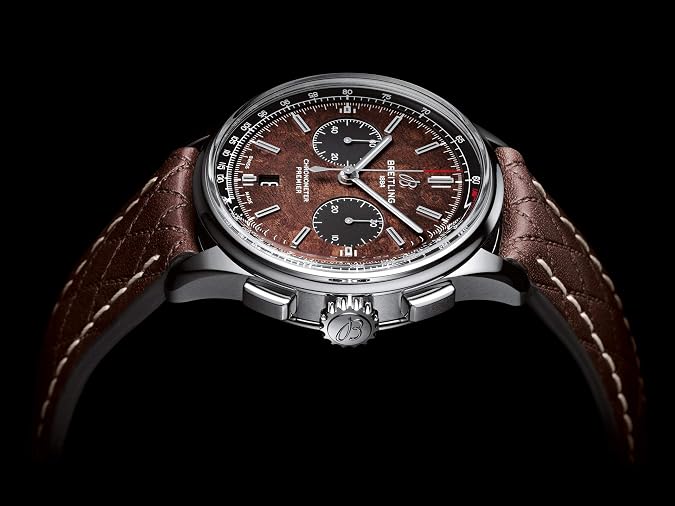 Breitling Premier B01 Chronograph 42 Bentley Centenary Limited Edition Unique Brown Burl Elm Dial AB01181A1Q1X1